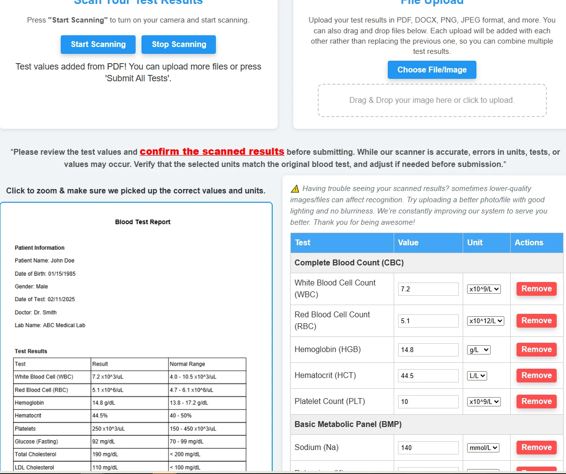 OCR & Photo Upload